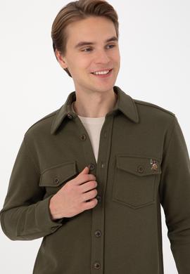 Erkek Haki Örme Gömlek - 50316673030