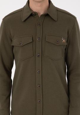 Erkek Haki Örme Gömlek - 50316673030