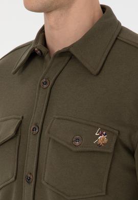 Erkek Haki Örme Gömlek - 50316673030
