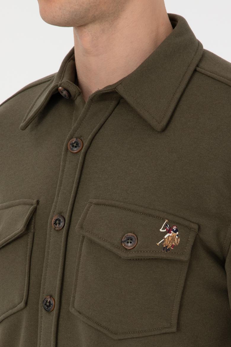 Erkek Haki Örme Gömlek - 50316673030