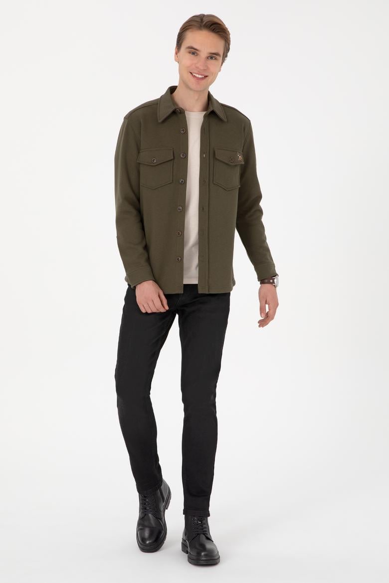 Erkek Haki Örme Gömlek - 50316673030