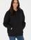 Kadın Siyah Şardonlu Kapüşonlu Sweatshırt