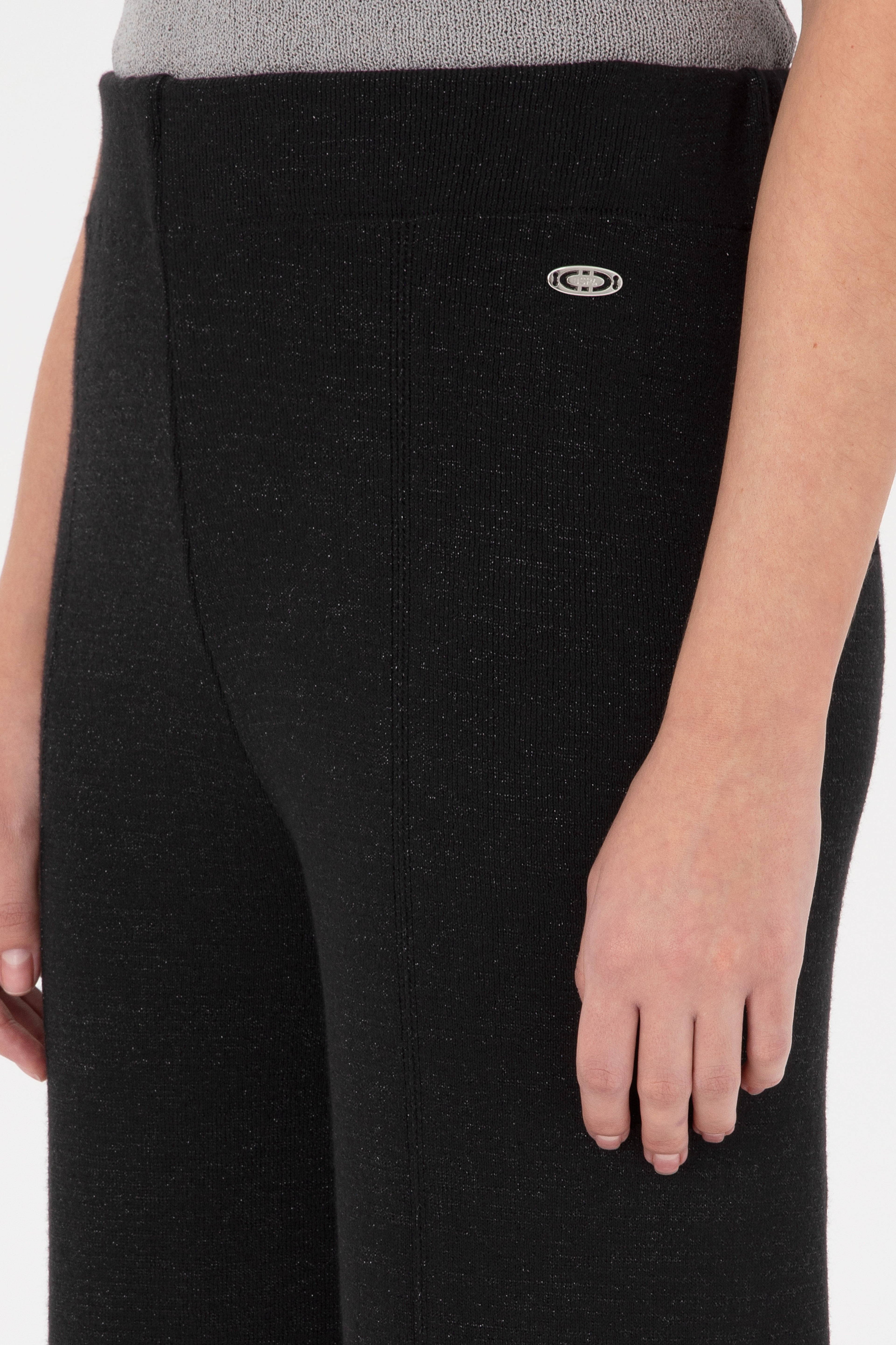 Kadın Siyah Loose Fit Trıko Pantolon