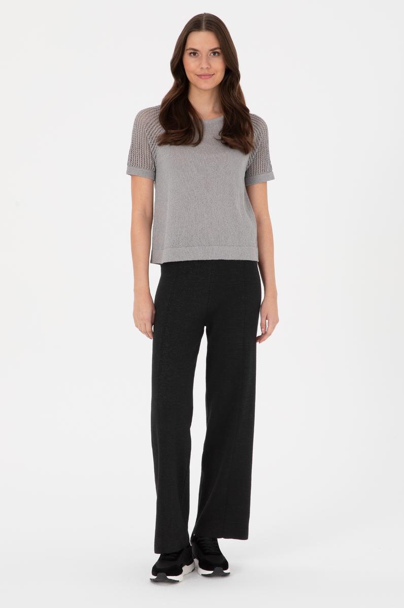 Kadın Siyah Triko Pantolon