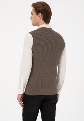 Erkek Vizon Süveter - 50318160016