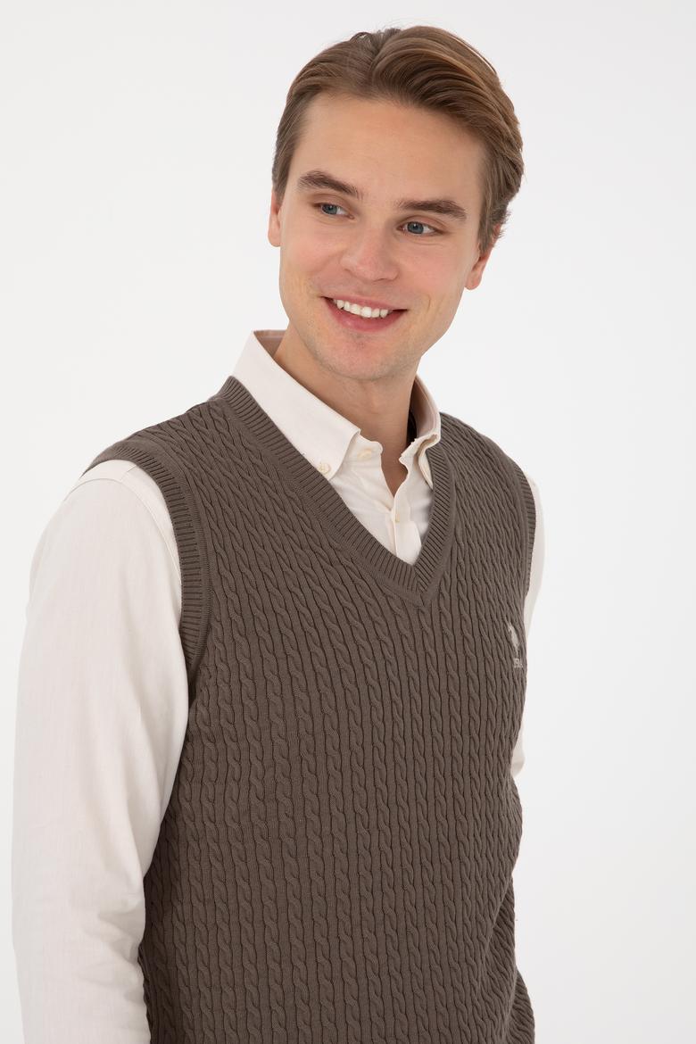 Erkek Vizon Süveter - 50318160016