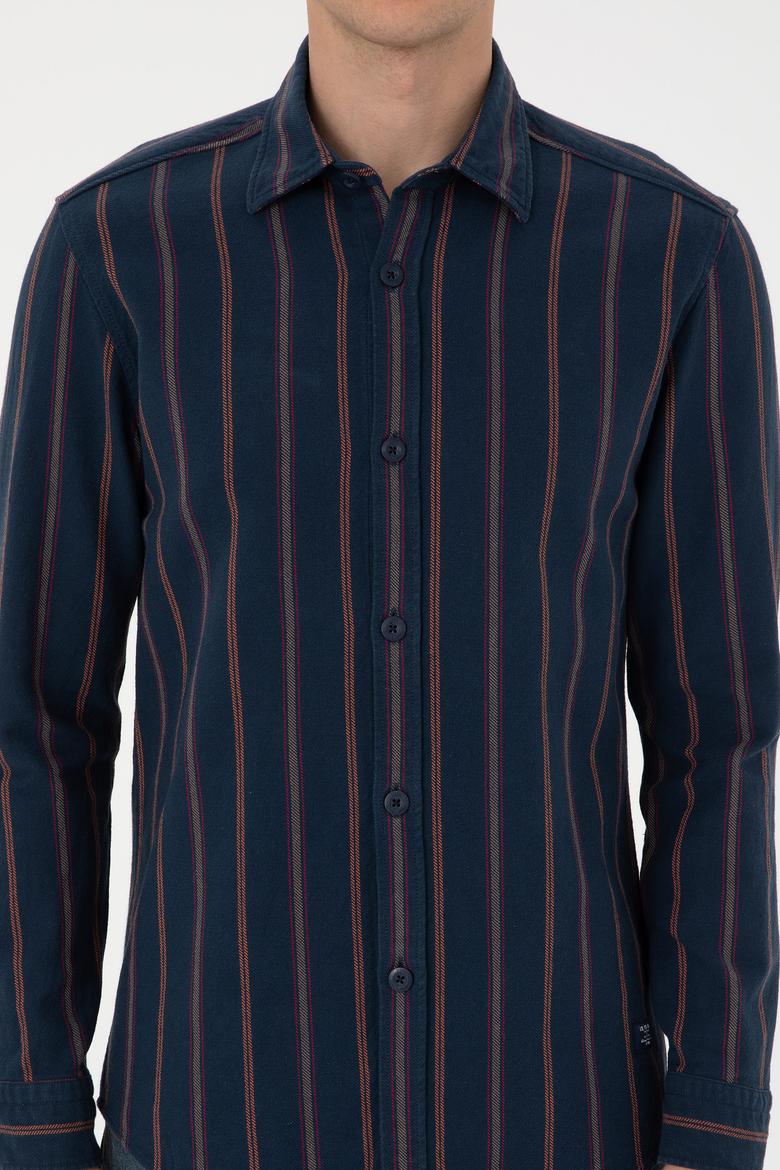 Erkek Lacivert Uzun Kollu Gömlek - 50308398001