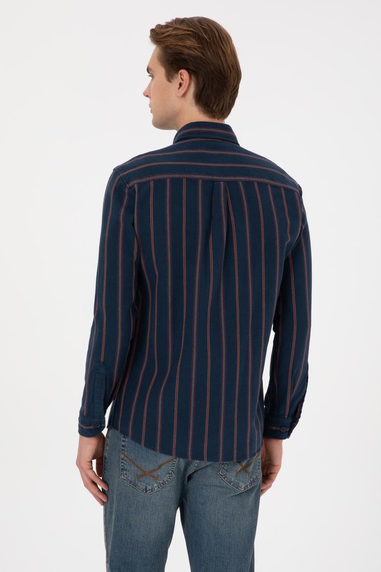 Erkek Lacivert Uzun Kollu Gömlek - 50308398001