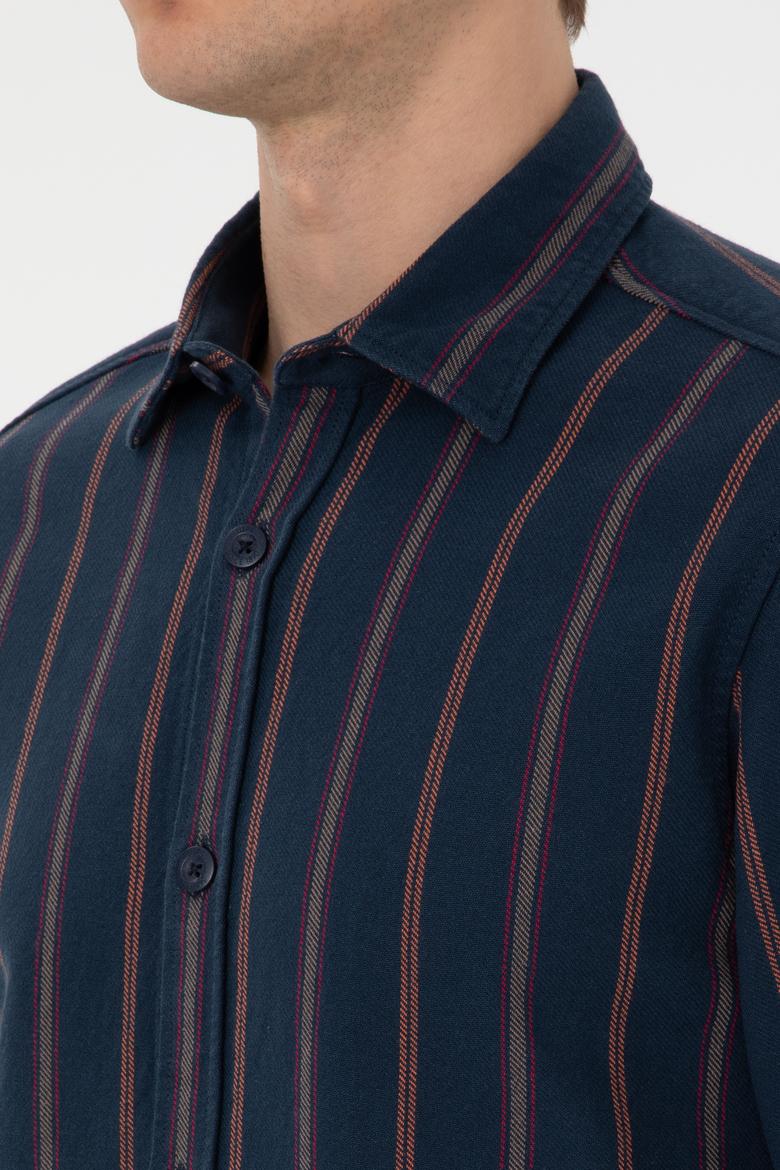 Erkek Lacivert Uzun Kollu Gömlek - 50308398001