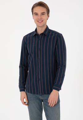Erkek Lacivert Uzun Kollu Gömlek - 50308398001