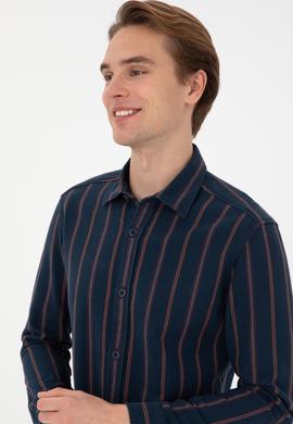 Erkek Lacivert Uzun Kollu Gömlek - 50308398001