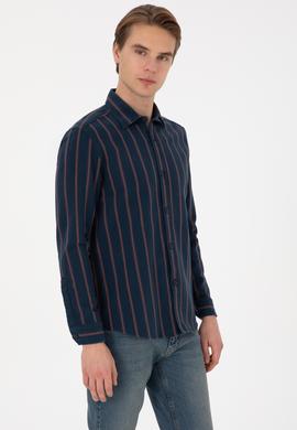 Erkek Lacivert Uzun Kollu Gömlek - 50308398001