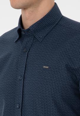 Erkek Açık Lacivert Uzun Kollu Gömlek - 50308244001