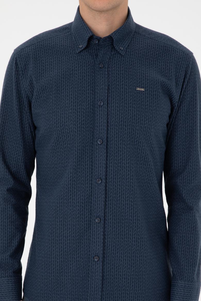 Erkek Açık Lacivert Uzun Kollu Gömlek - 50308244001