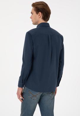 Erkek Açık Lacivert Uzun Kollu Gömlek - 50308244001