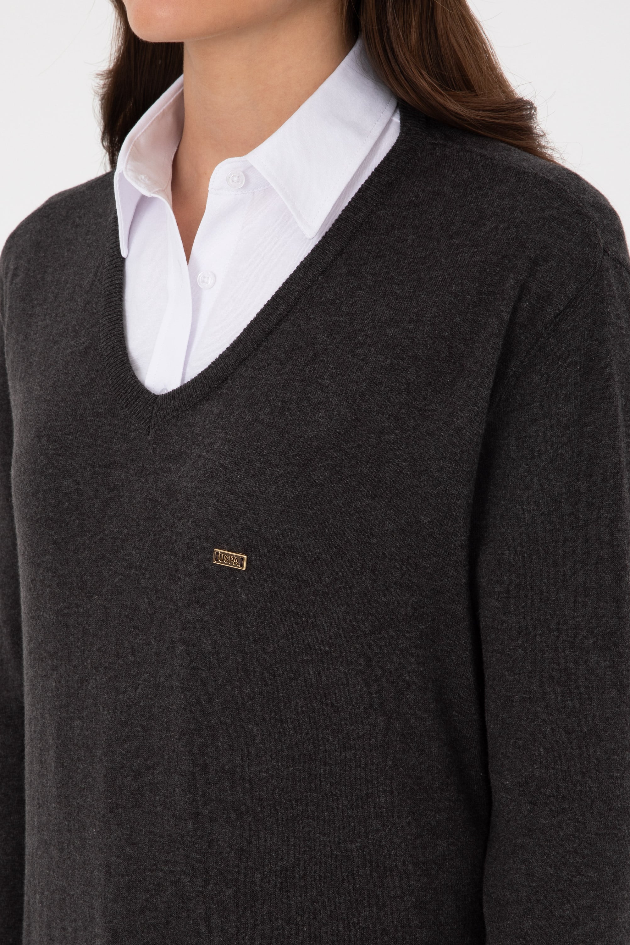 Kadın Antrasit Basic Kazak - 50313598017