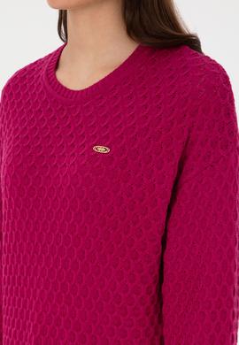 Kadın Fuşya Kazak - 50314698011