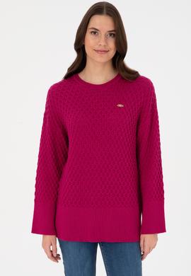 Kadın Fuşya Kazak - 50314698011