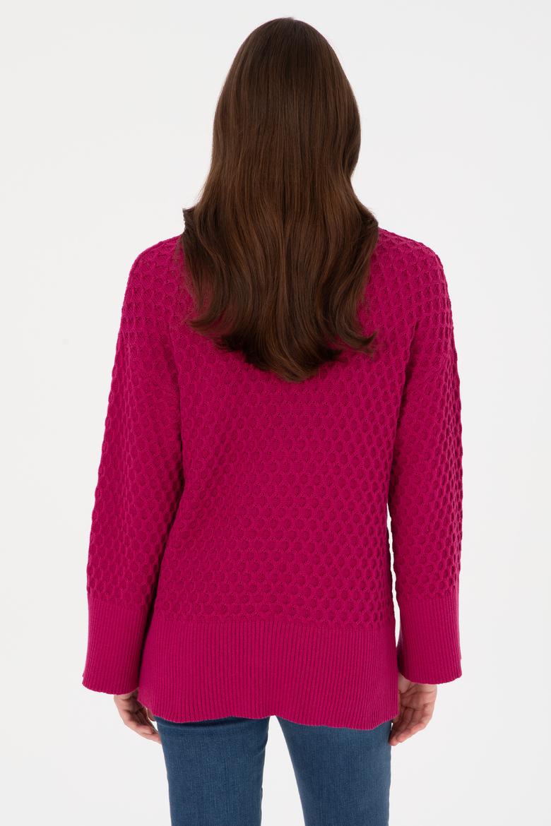 Kadın Fuşya Kazak - 50314698011