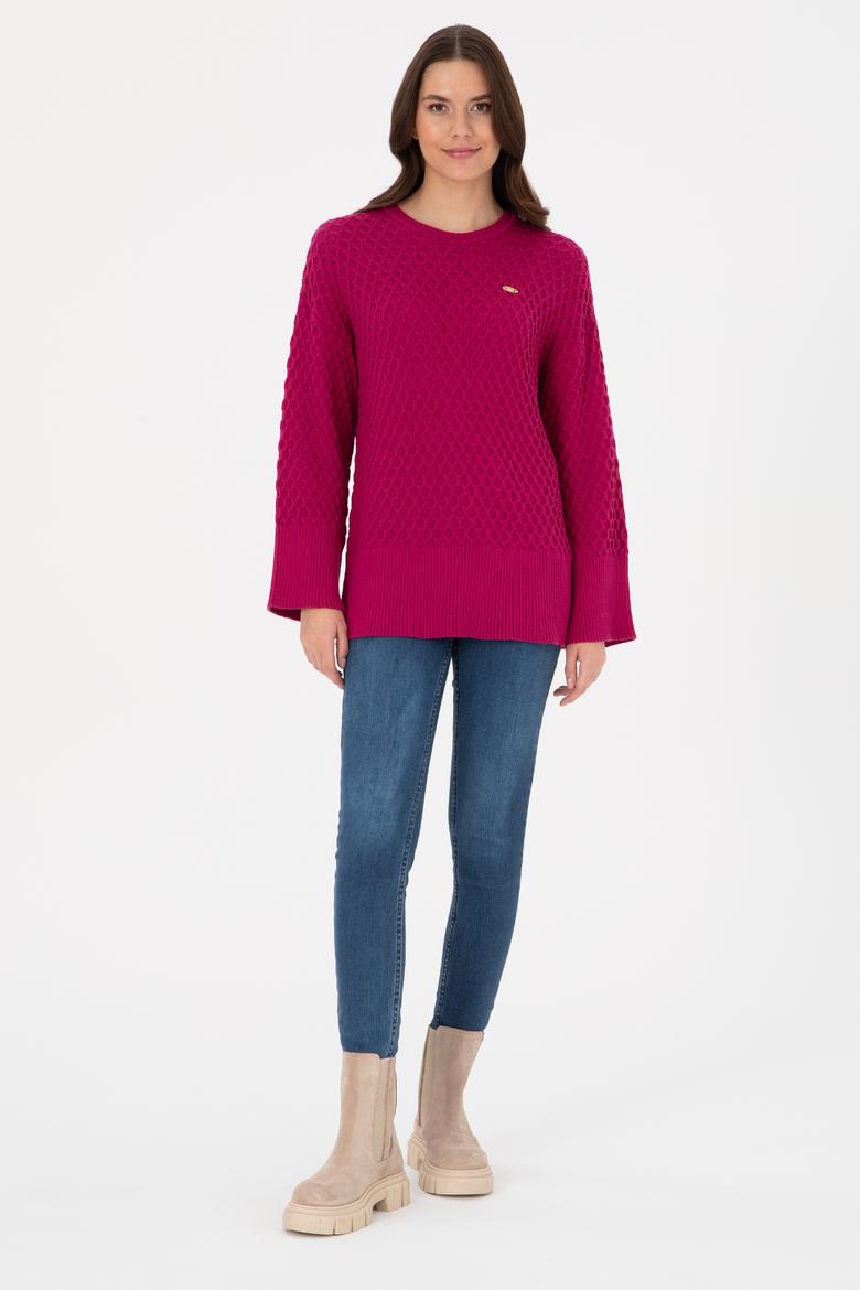 Kadın Fuşya Kazak - 50314698011