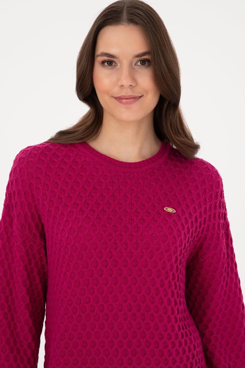 Kadın Fuşya Kazak - 50314698011