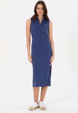 Kadın Açık Lacivert Örme Elbise - 50319996001