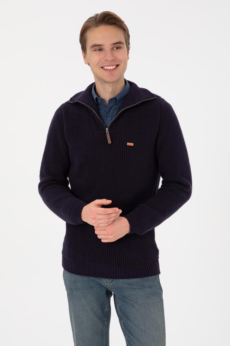 Erkek Lacivert Kazak