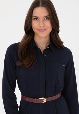 Kadın Lacivert Dokuma Elbise - 50308530028