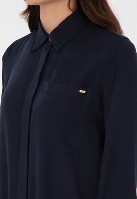 Kadın Lacivert Dokuma Elbise - 50308530028