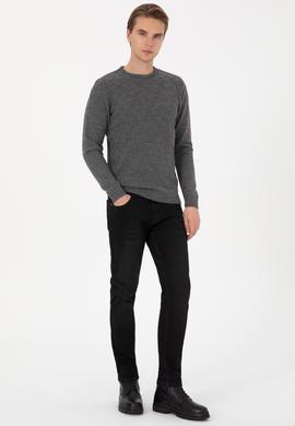 Erkek Gri Melanj Kazak - 50314974019