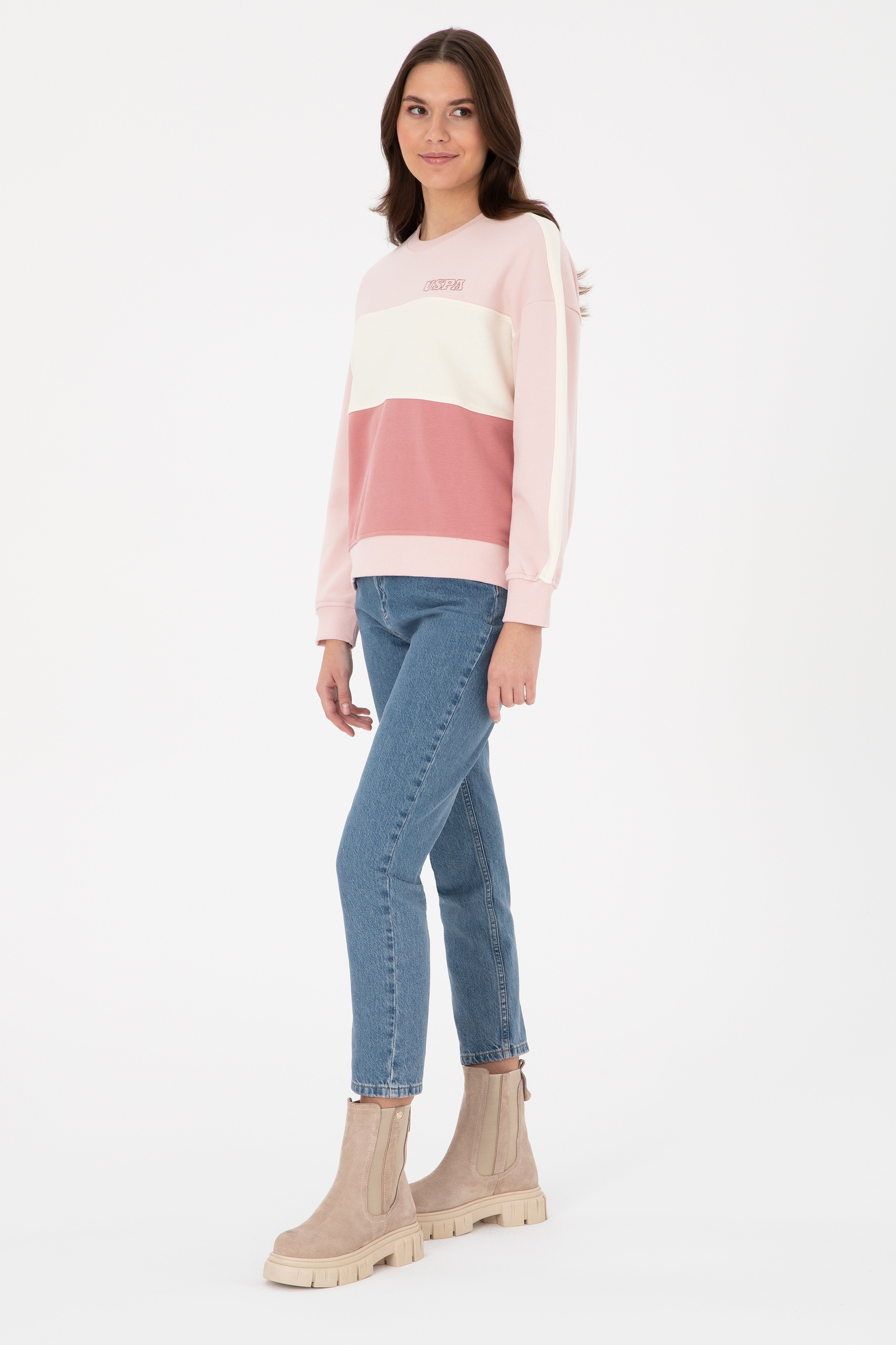 Kadın Pudra Sweatshirt