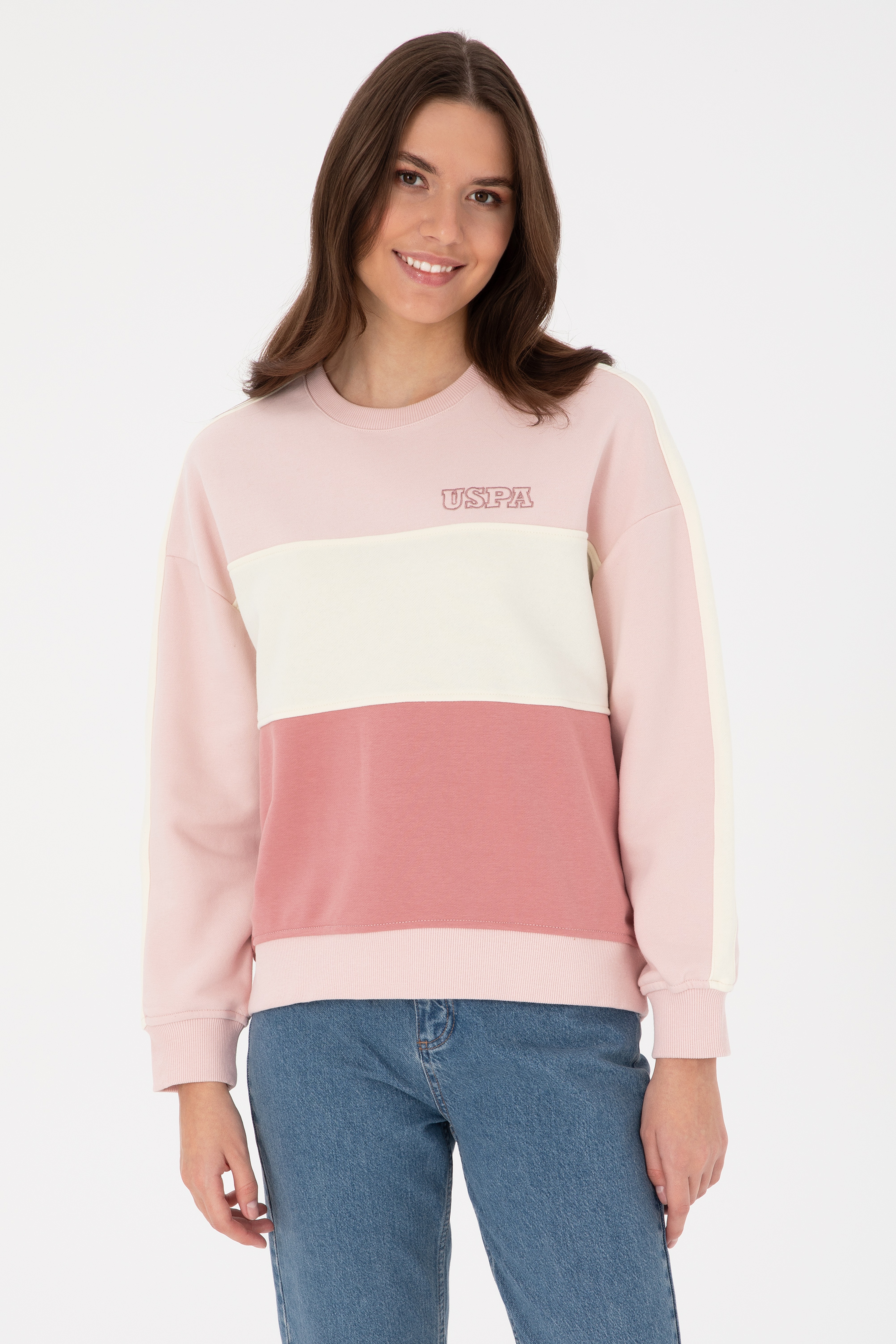 Kadın Pudra Sweatshirt - Image 1