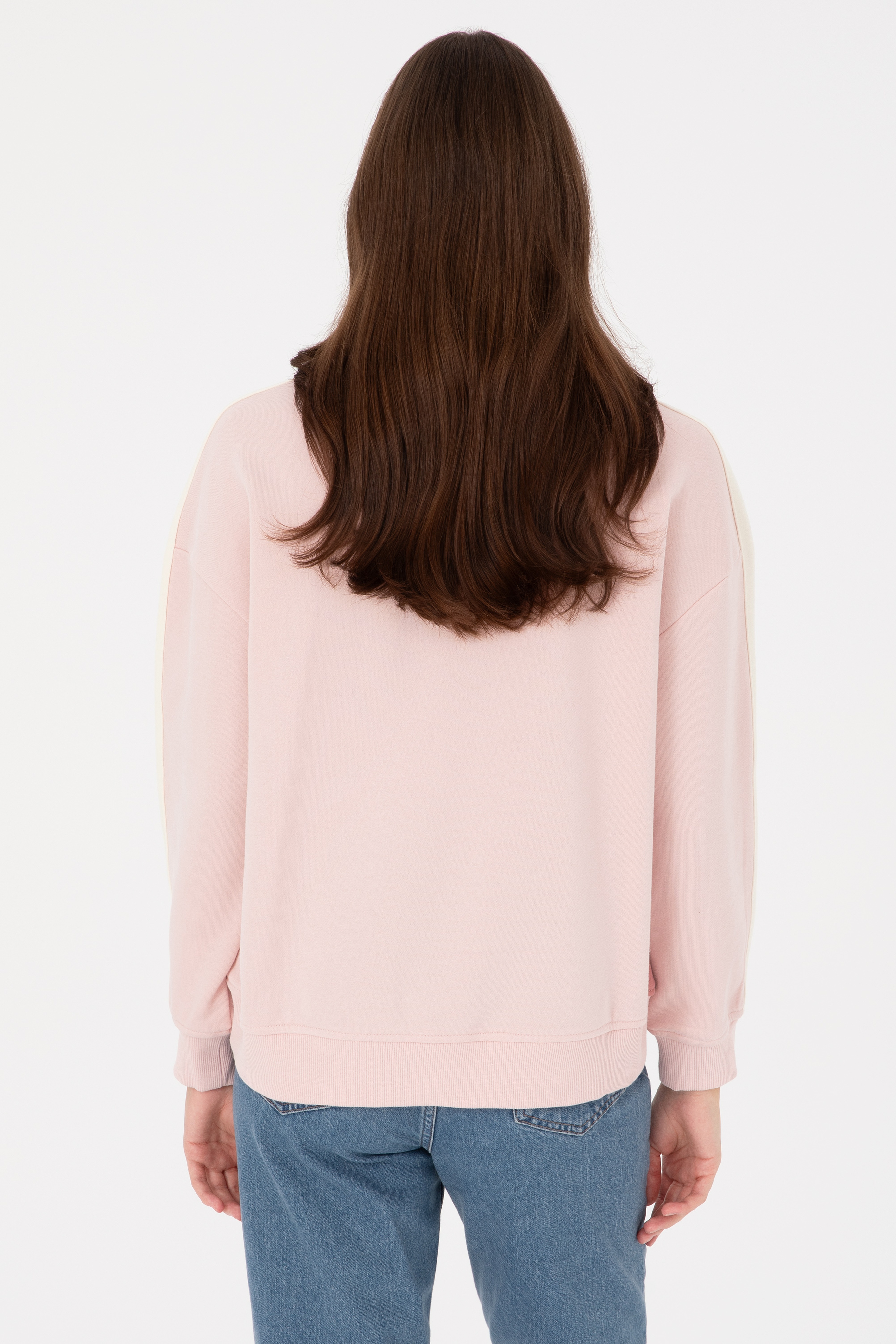 Kadın Pudra Sweatshirt - Image 5