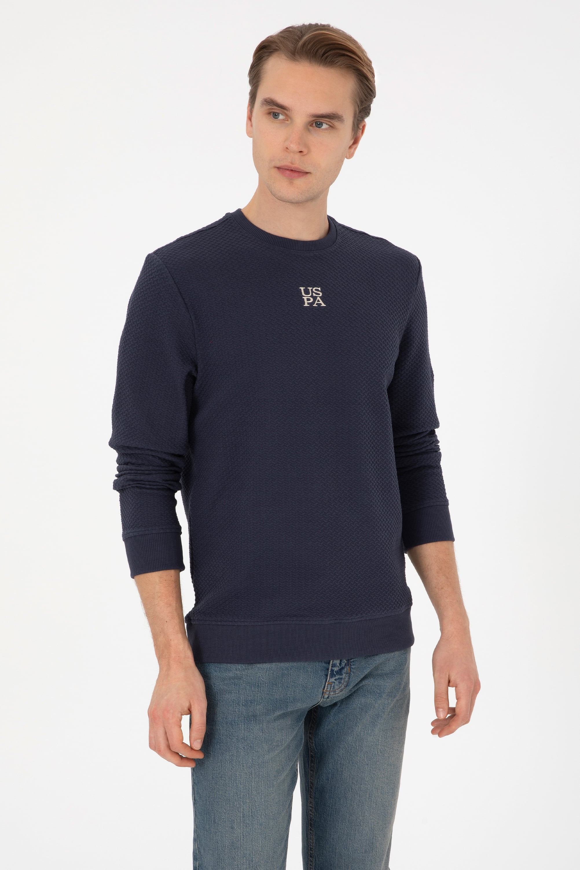 Erkek Lacivert Sweatshirt - 50308649011