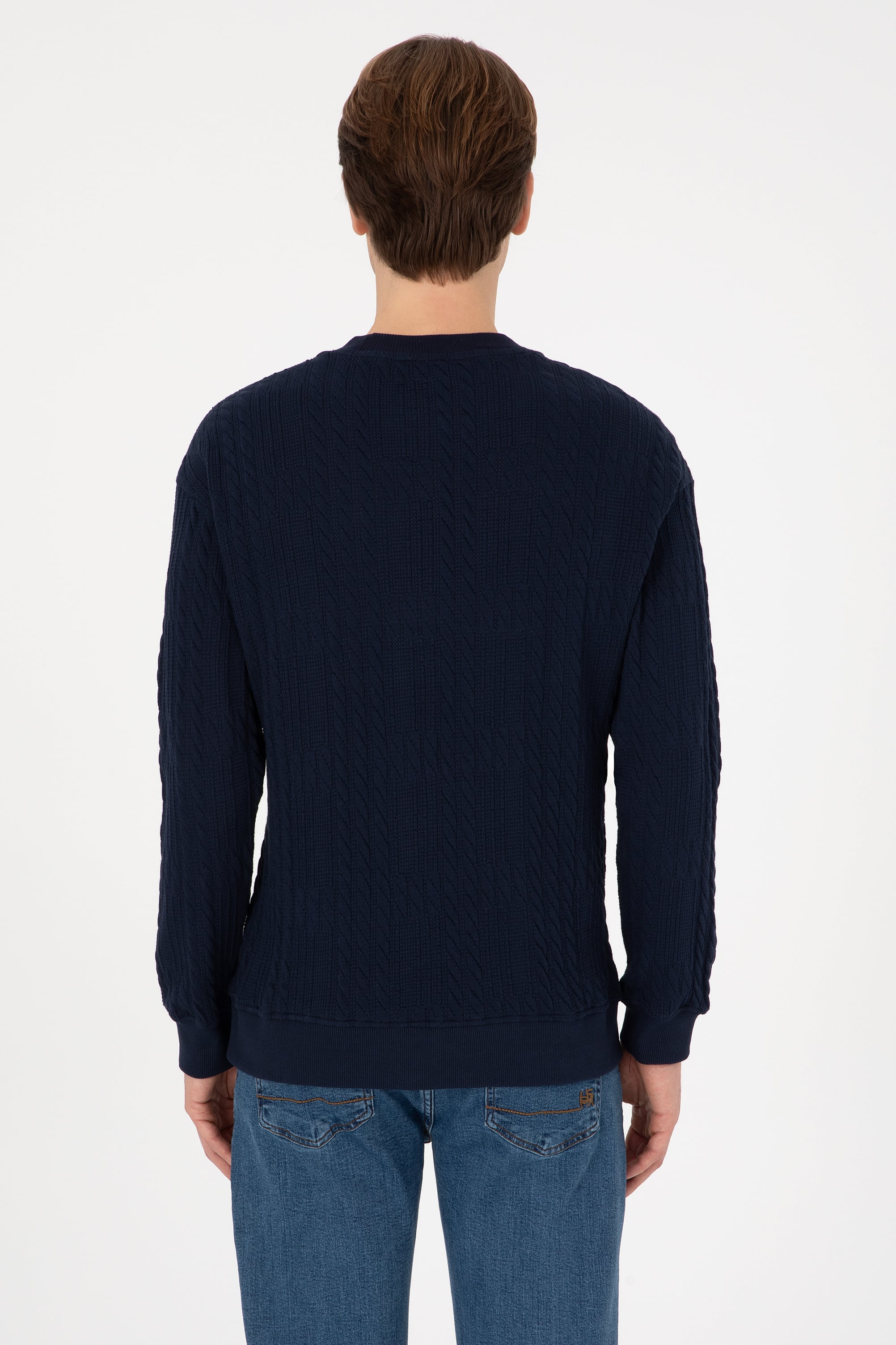 Erkek Lacivert Sweatshirt - 50308909024