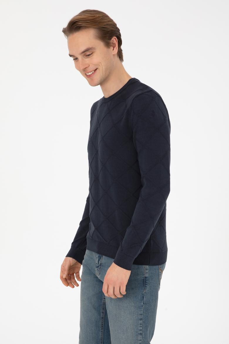 Erkek Açık Lacivert Kazak - 50307825015