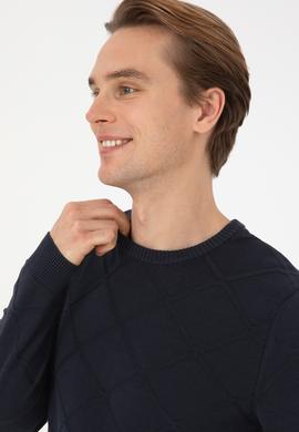 Erkek Açık Lacivert Kazak - 50307825015