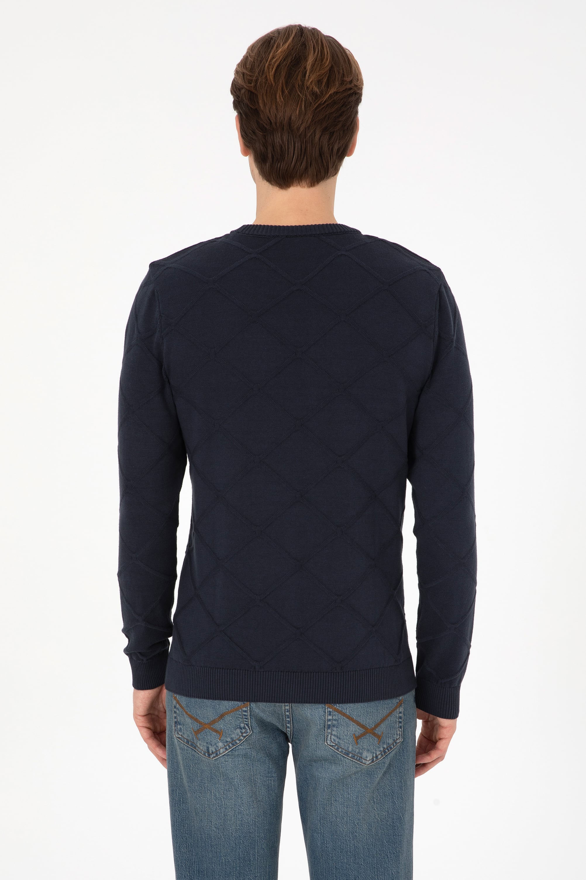 Erkek Açık Lacivert Kazak - 50307825015