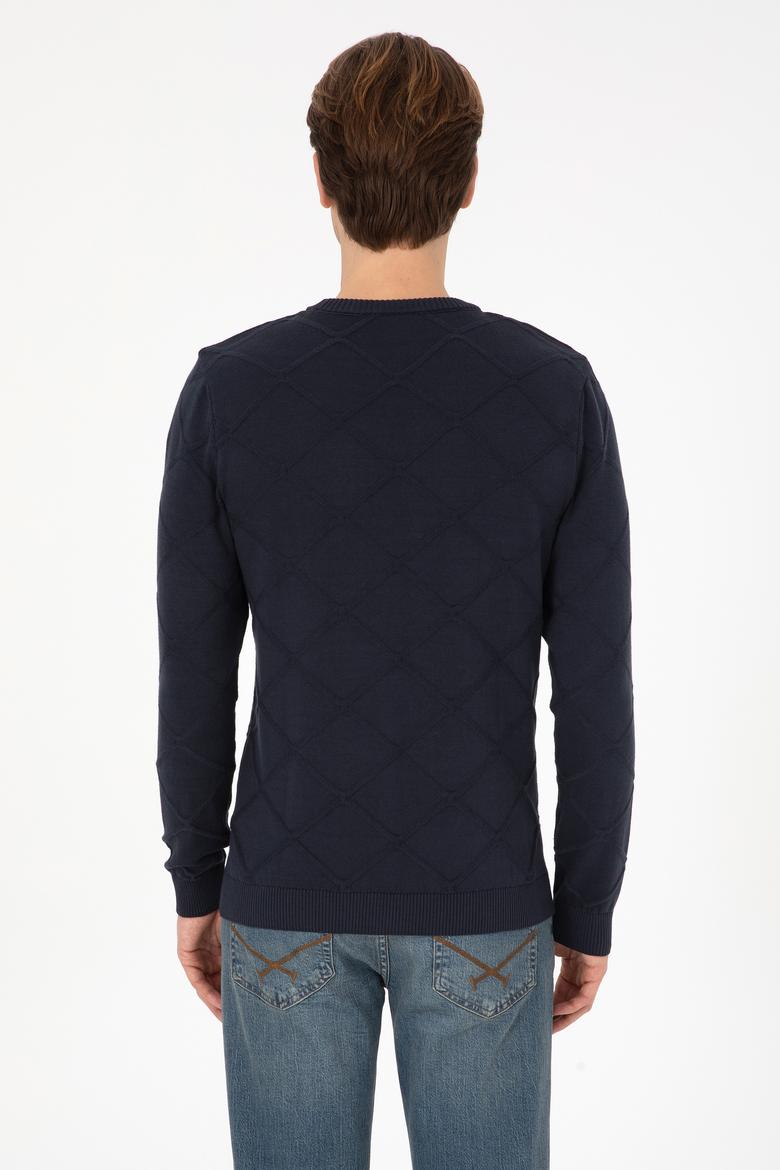 Erkek Açık Lacivert Kazak - 50307825015