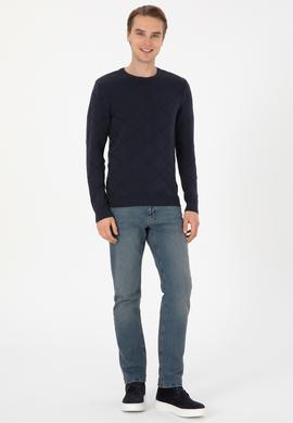 Erkek Açık Lacivert Kazak - 50307825015