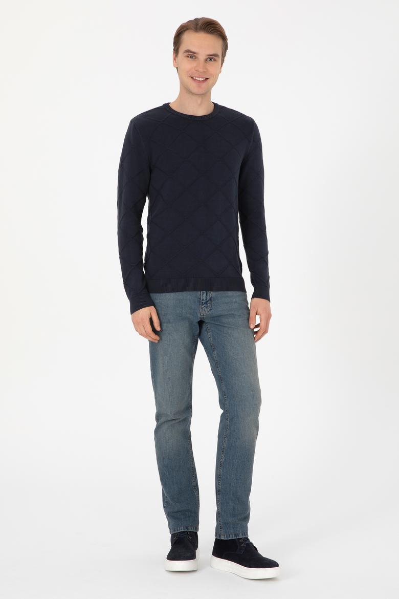 Erkek Açık Lacivert Kazak - 50307825015