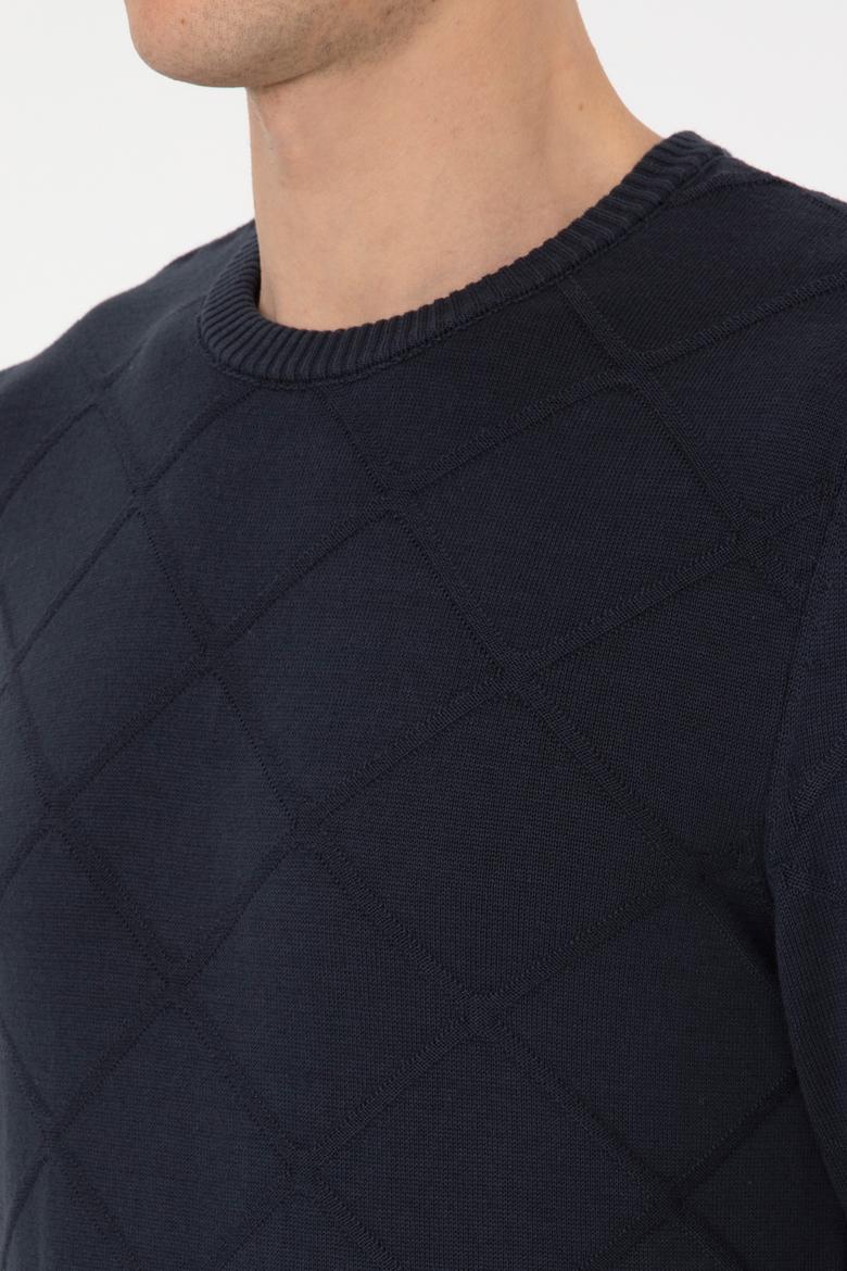 Erkek Açık Lacivert Kazak - 50307825015