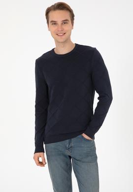 Erkek Açık Lacivert Kazak - 50307825015