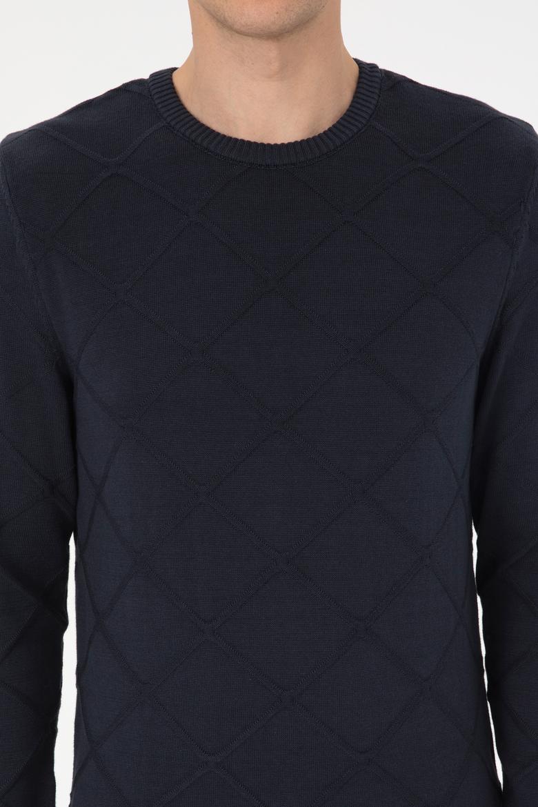 Erkek Açık Lacivert Kazak - 50307825015