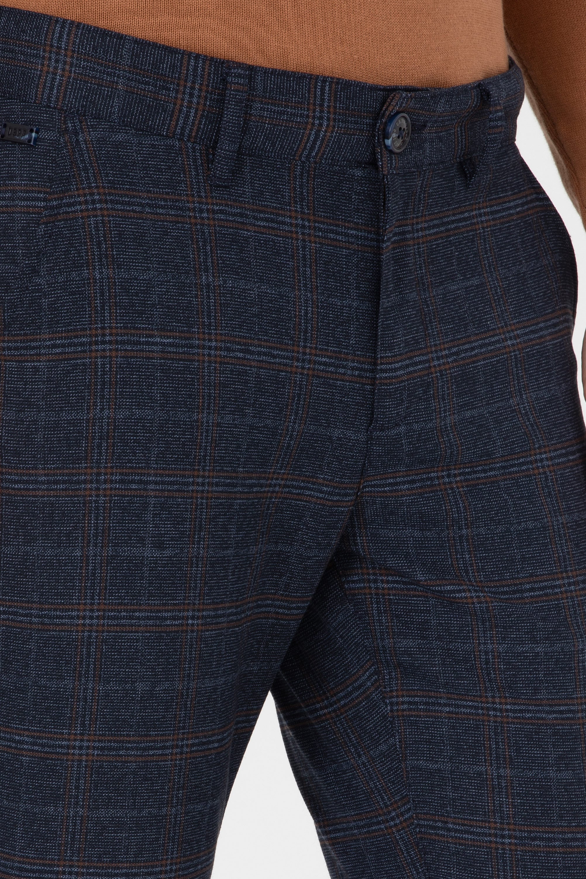 Erkek Slim Fit Lacivert Kanvas Pantolon