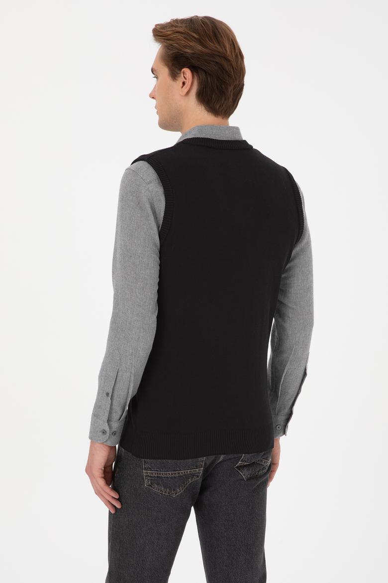 Erkek Siyah Süveter - 50316843019