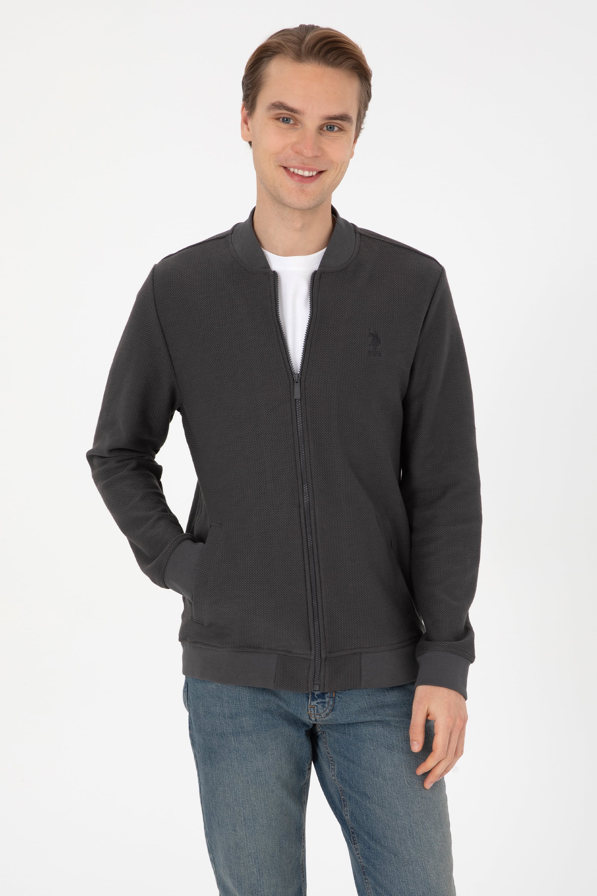 Erkek Siyah Örme Hırka