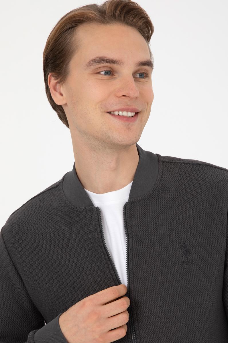 Erkek Siyah Örme Hırka