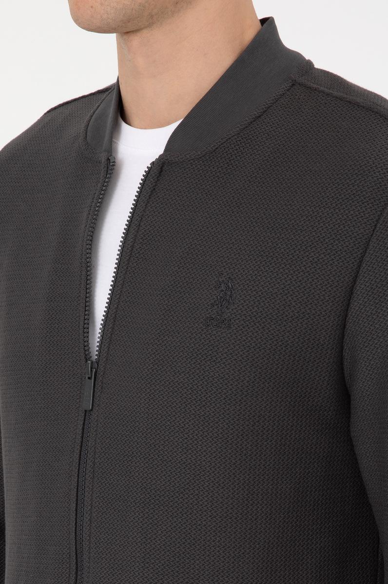 Erkek Siyah Örme Hırka