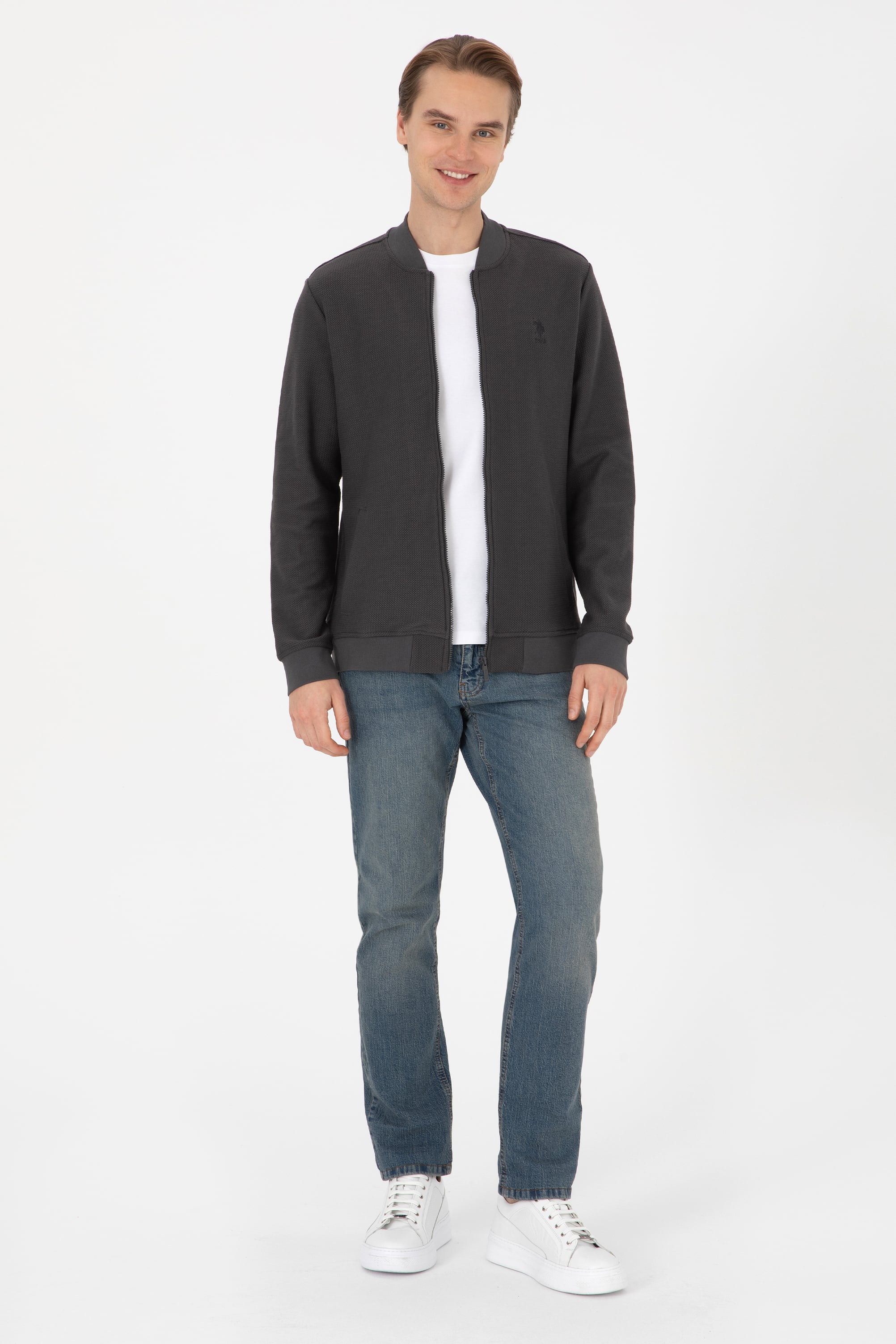 Erkek Siyah Örme Hırka - 50308895026